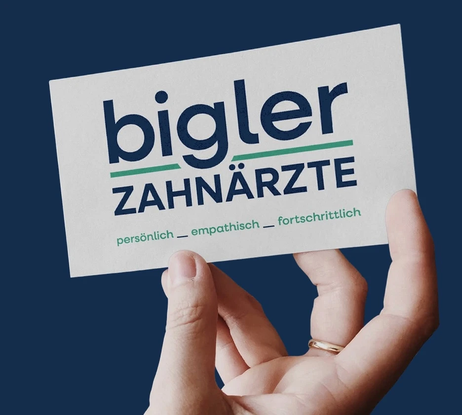 Bigler Zahnärzte – Corporate Design für eine neue Praxis
