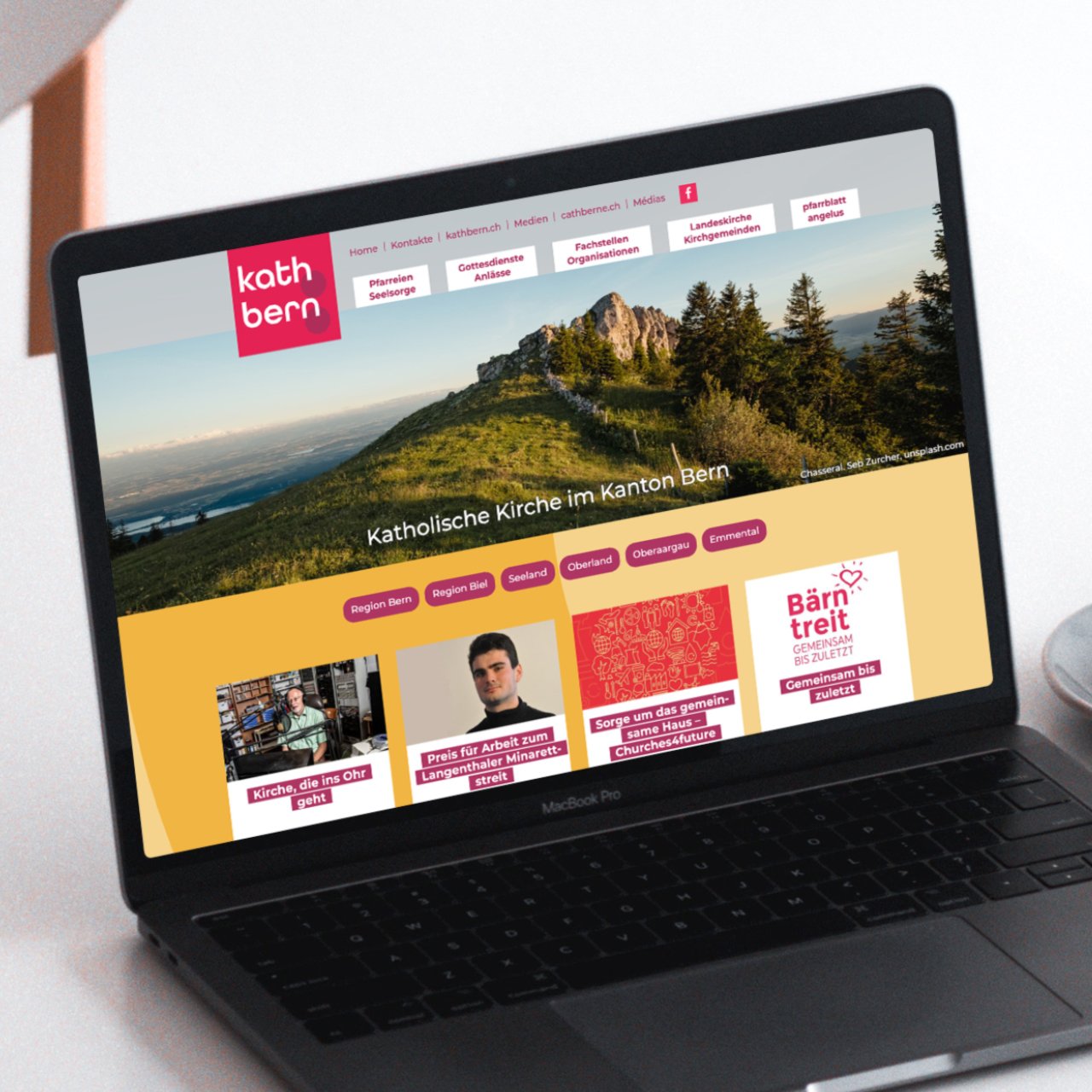 Katholische Kirche Bern: Redesign Website