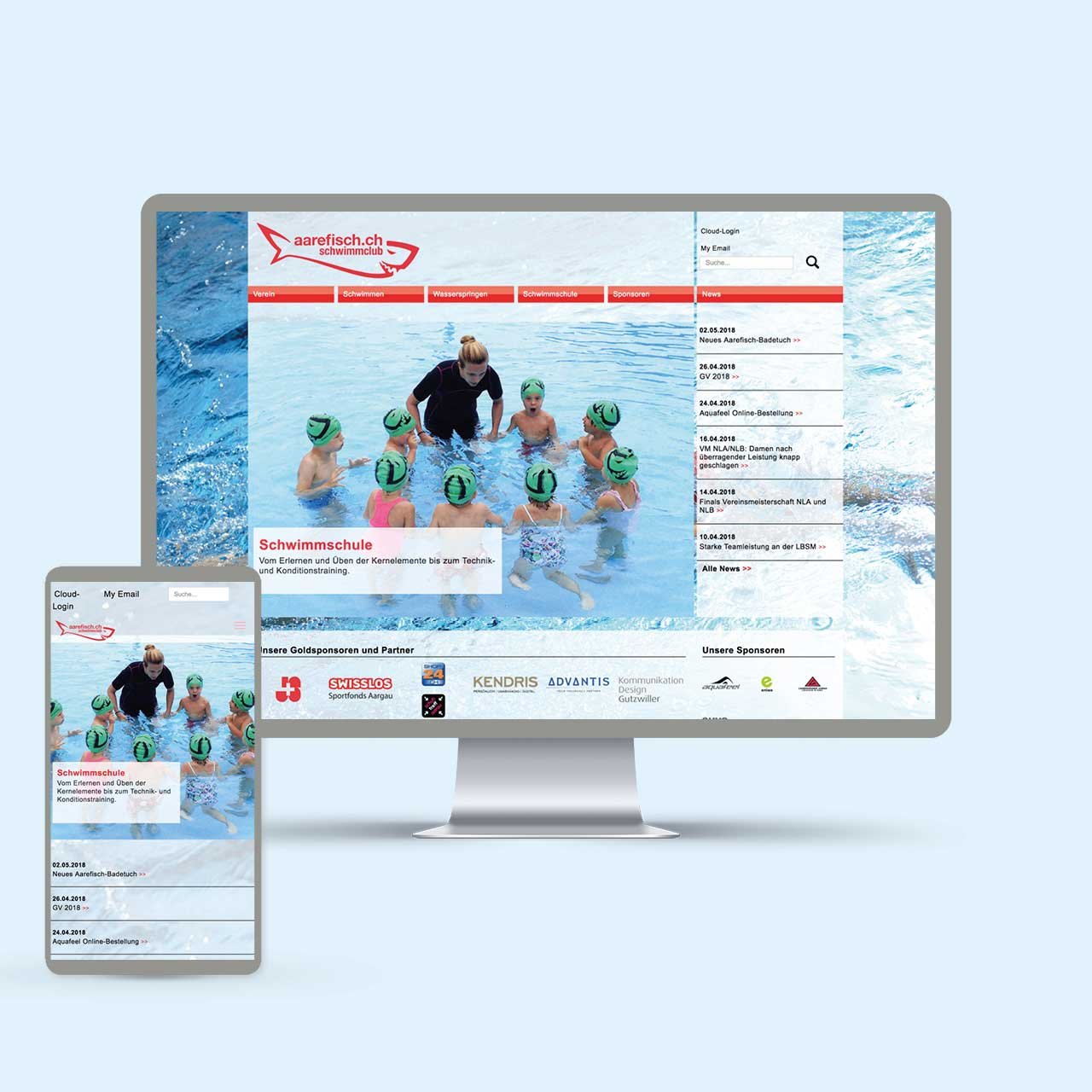 Schwimmclub Aarefisch: Website