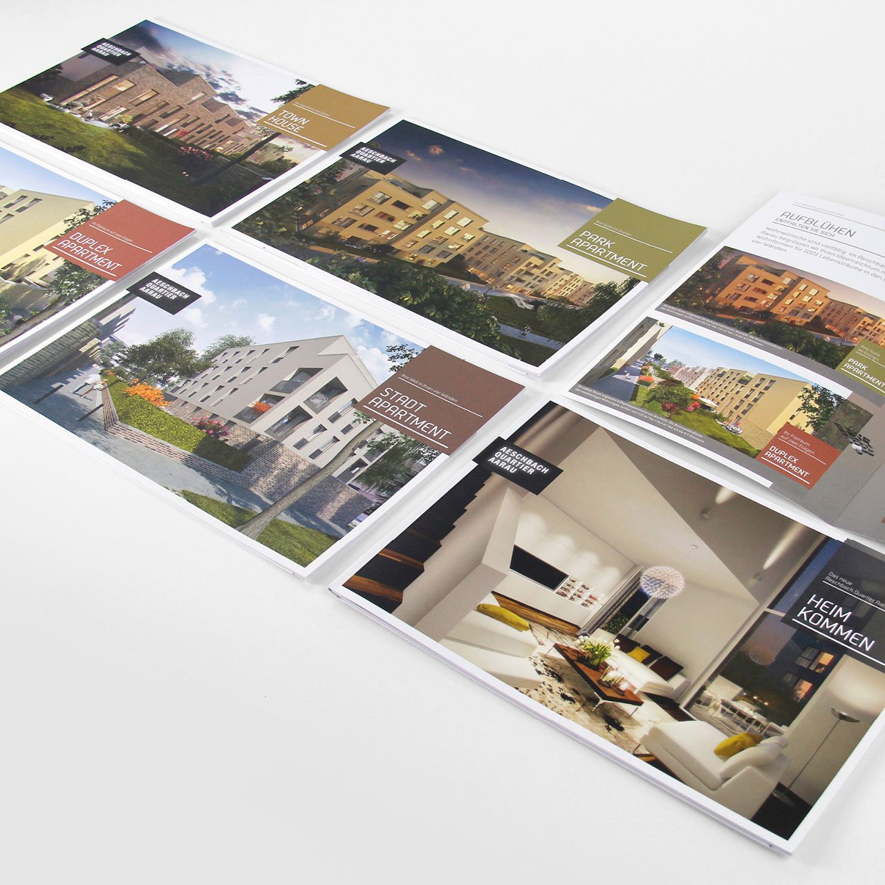 Aeschbachquartier Aarau by Mobimo AG: Corporate Design und Gesamtkommunikation