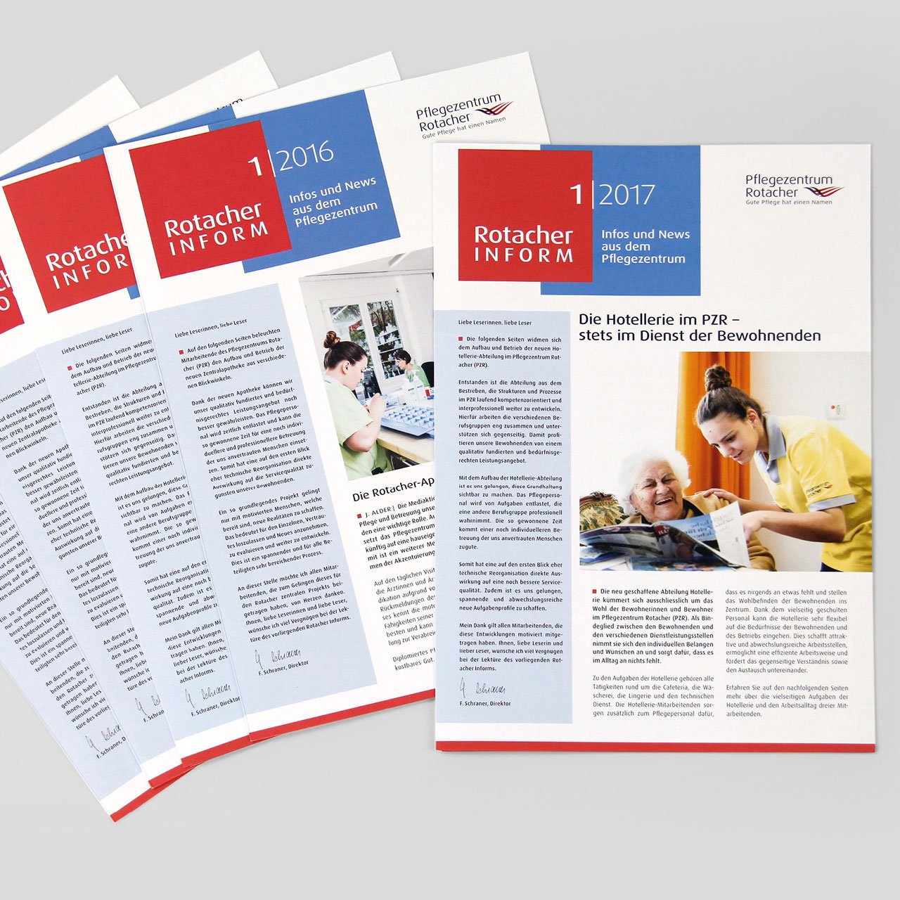 Pflegezentrum Rotacher: Mitarbeiter- und Kundenmagazin