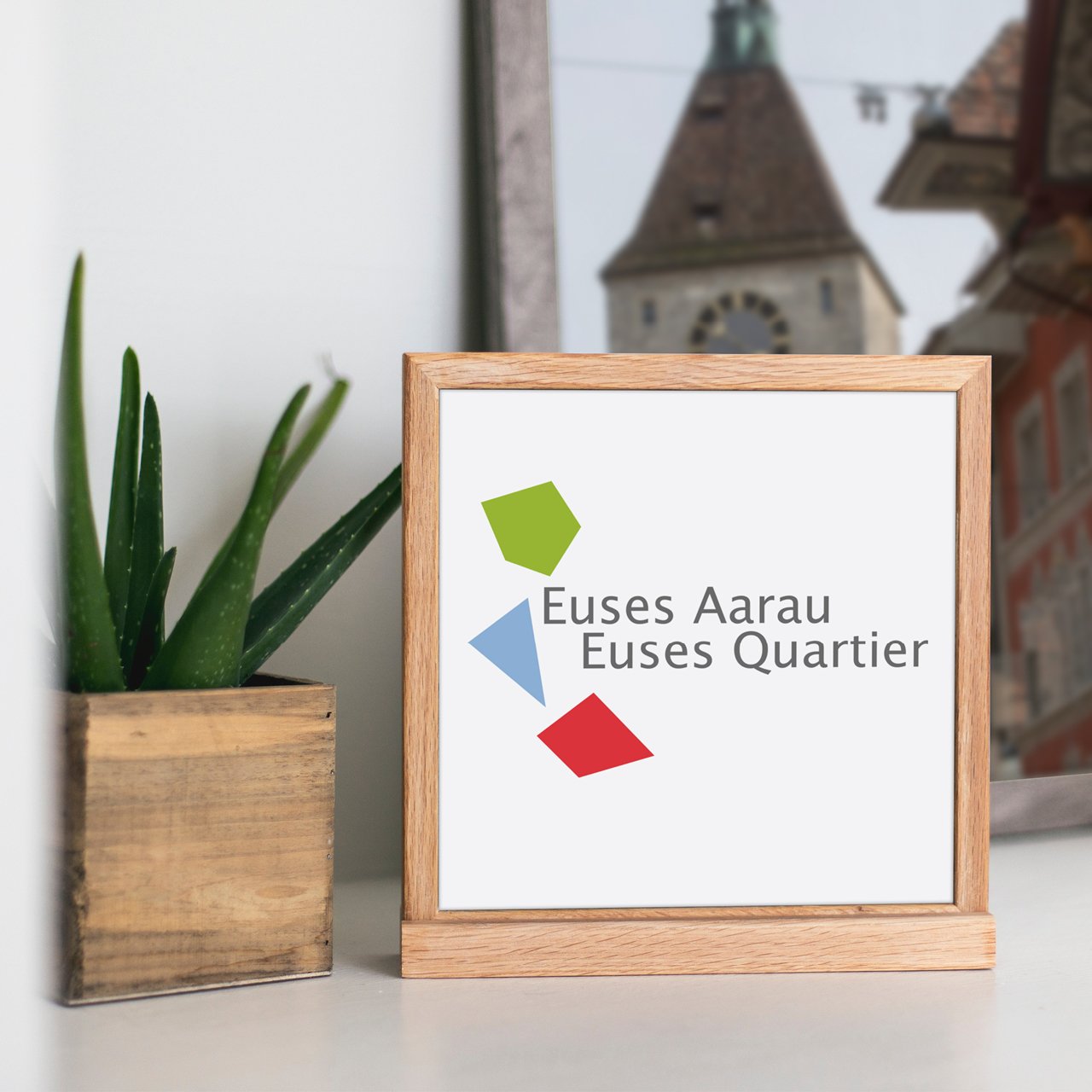 Stadt Aarau: Logo Euses Aarau – Euses Quartier