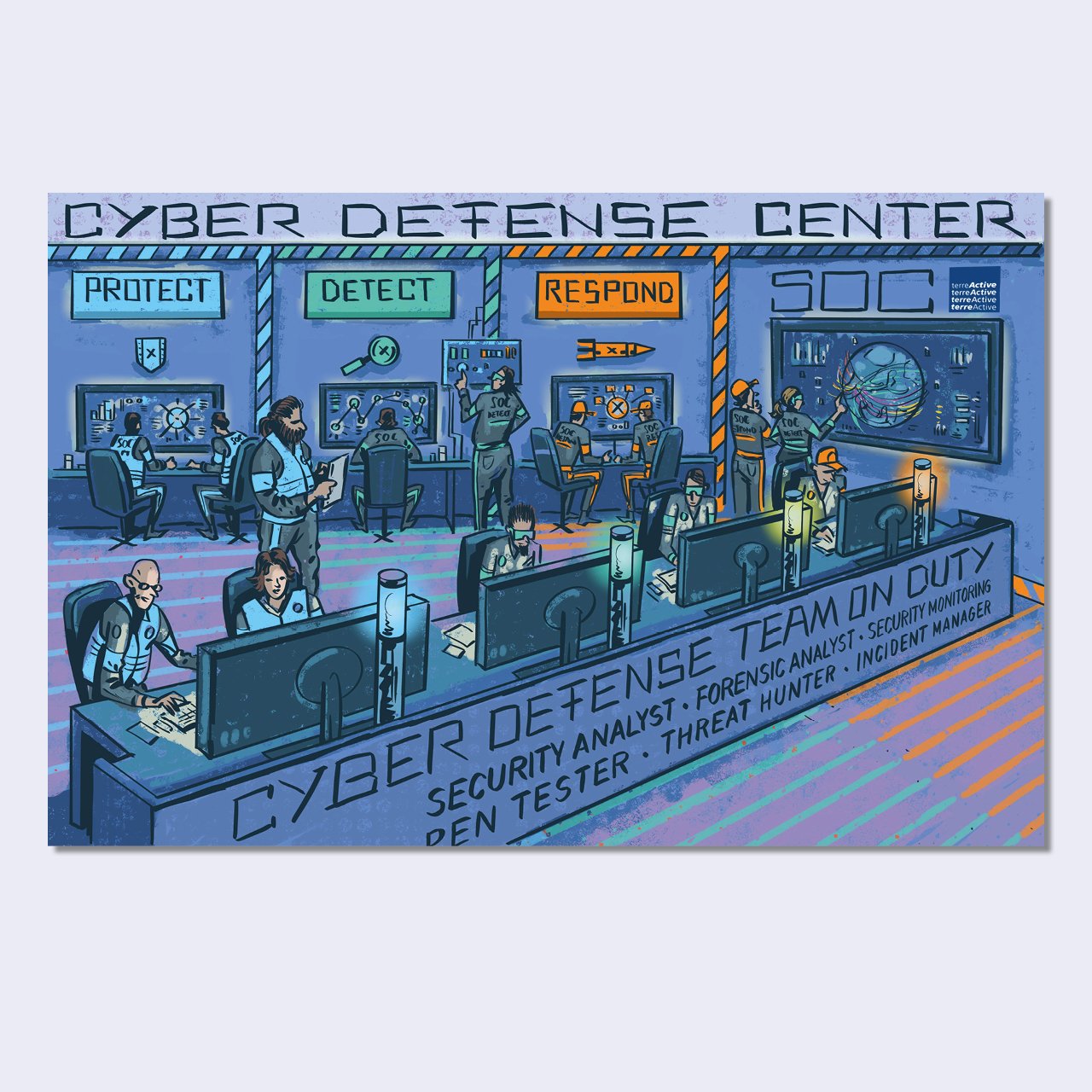 terreActive AG: Illustration Security Operation Center