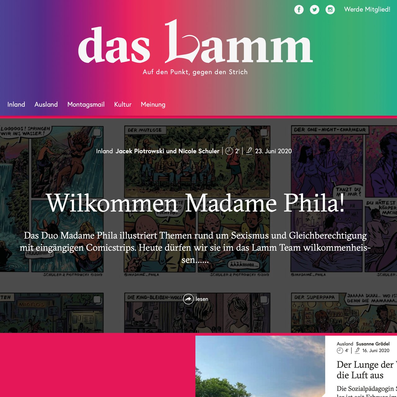 Wir zeichnen für das Lamm