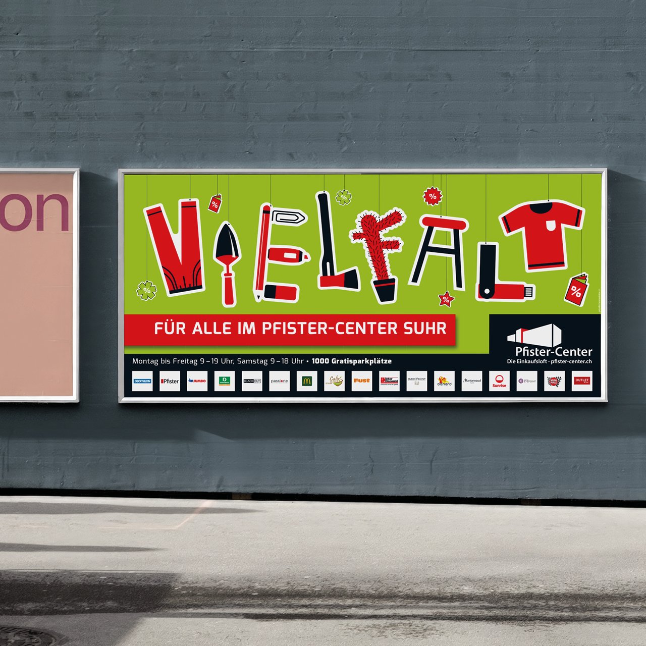 Pfister-Center Suhr - Plakatkampagne