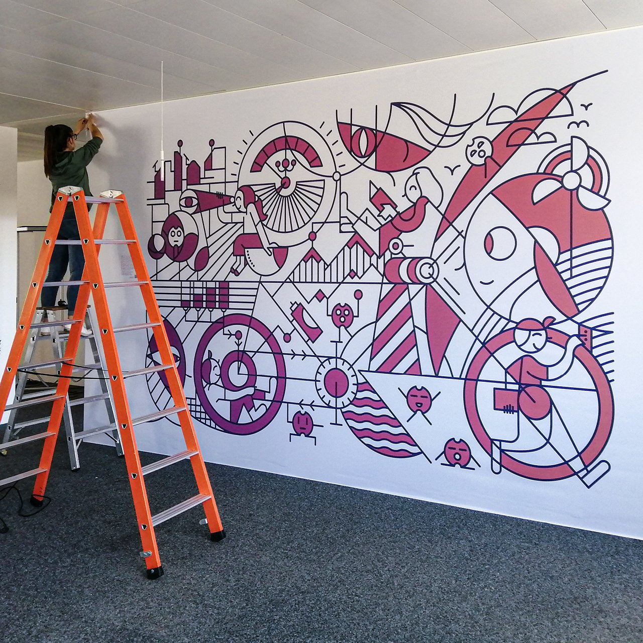 Partner Ingenieure AG - Wandbild aus Energie