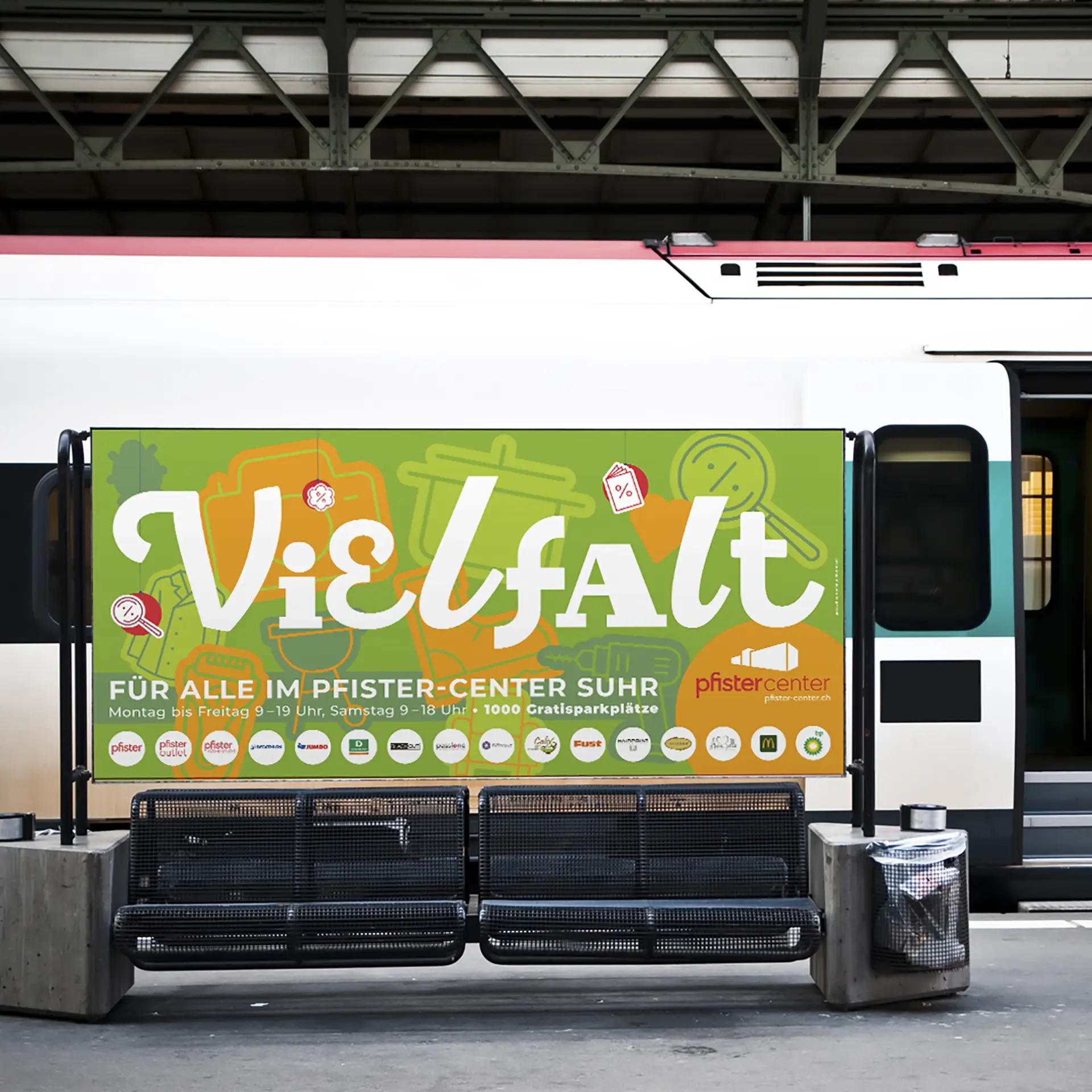 Pfister-Center Suhr – Plakatkampagne Vielfalt