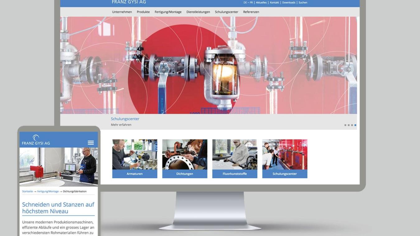 Franz Gysi AG: Redesign Website