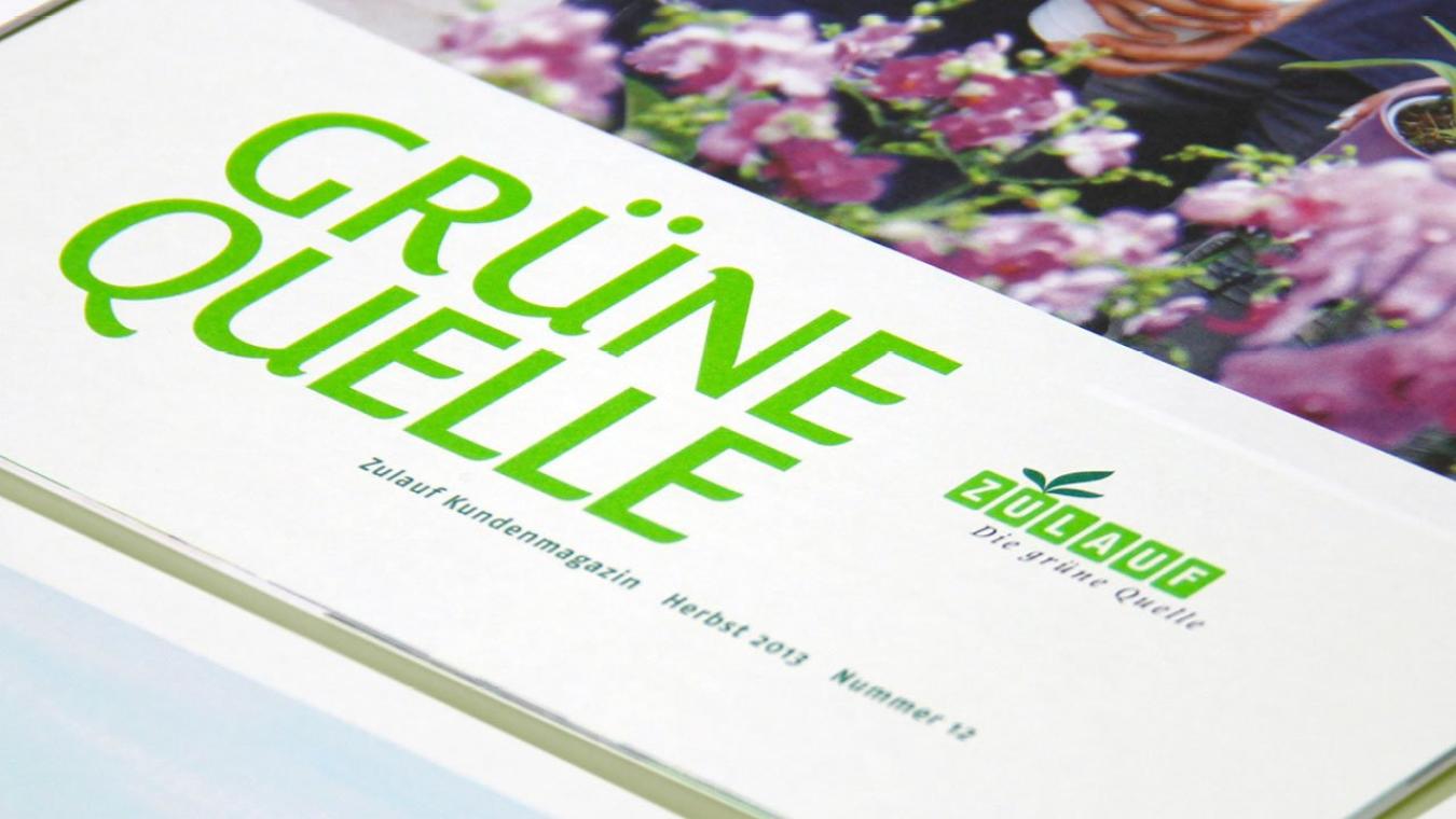 Zulauf AG: Kundenmagazin «Grüne Quelle»