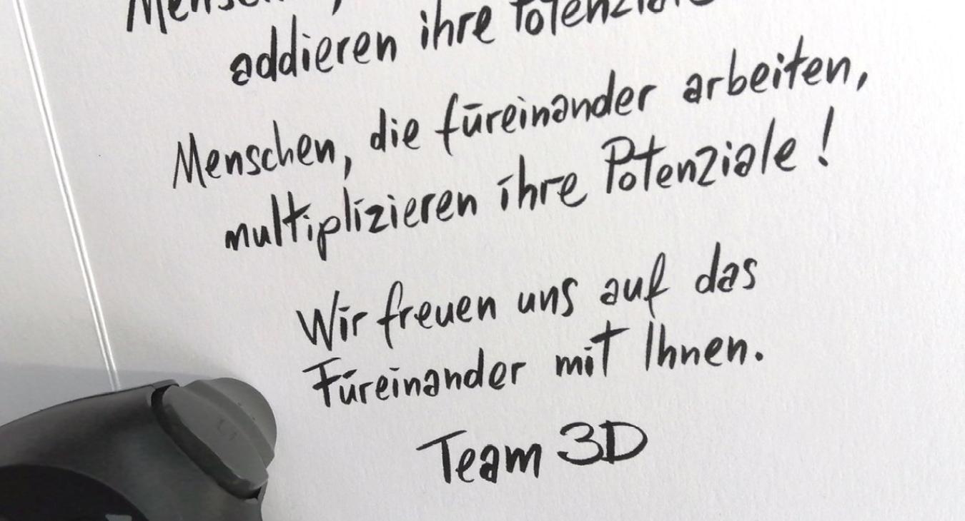 3D-Dynamic Data Development: Neujahrskarte