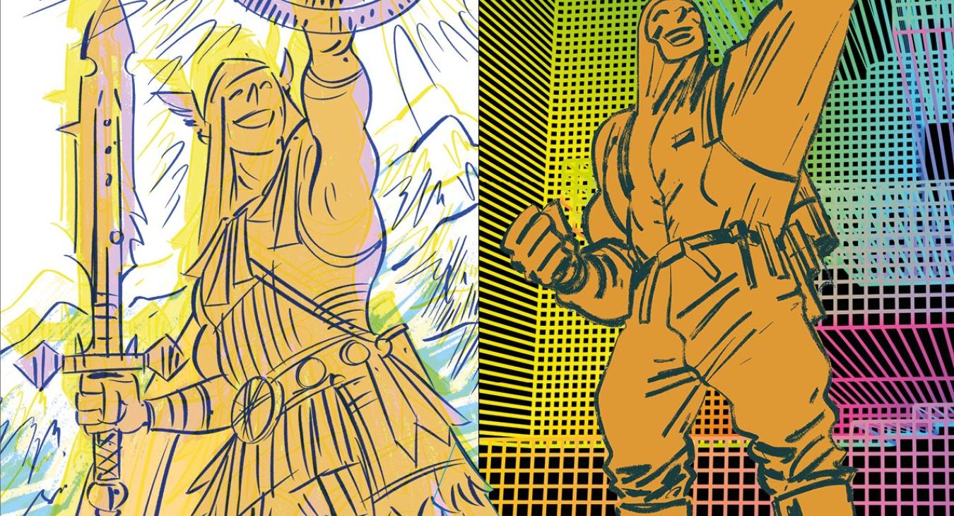 3D-Dynamic Data Development: Neujahrskarte