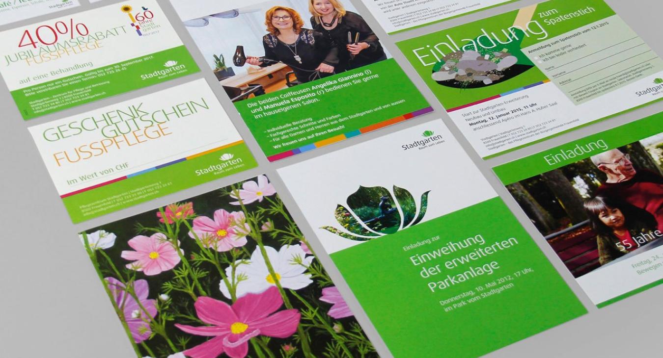 Pflegezentrum Stadtgarten: Diverse Printprodukte