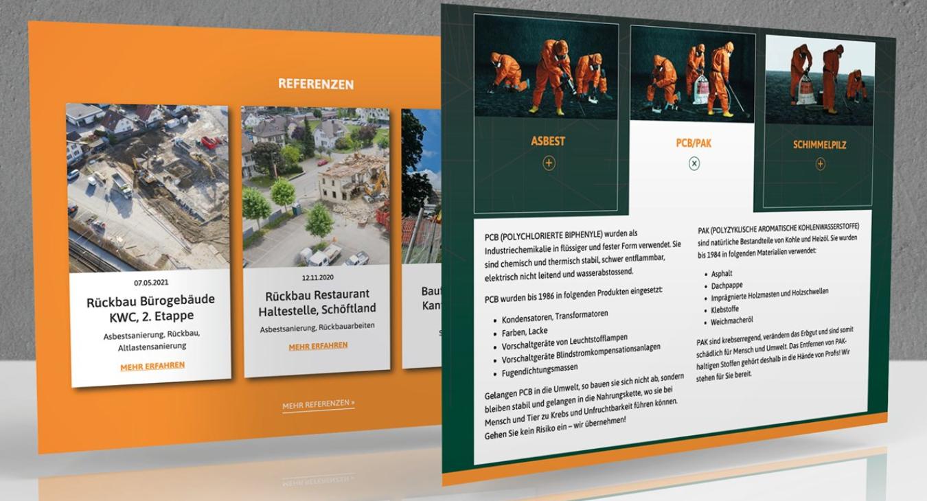 Huber Asbestsanierung AG: Gesamtauftritt