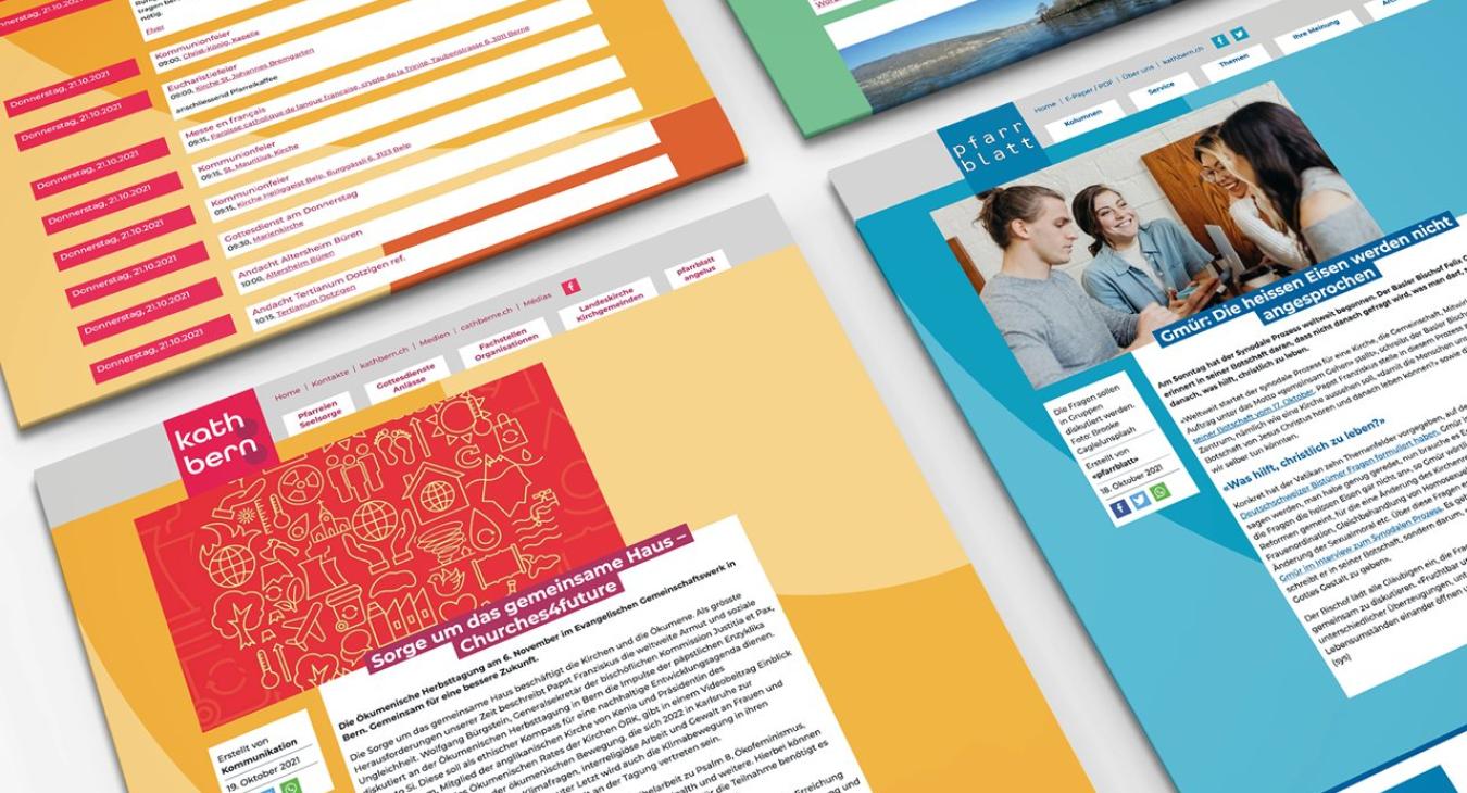 Katholische Kirche Bern: Redesign Website