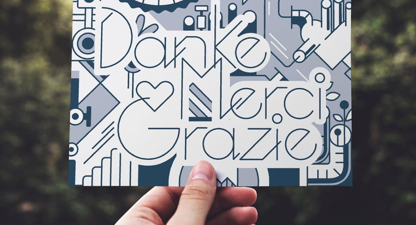 KLINGER Gysi AG - Dankeskarte mit Herz