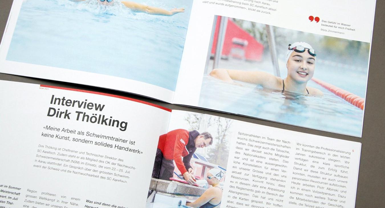 Schwimmclub Aarefisch: Clubmagazin und Nachwuchsmeisterschaft