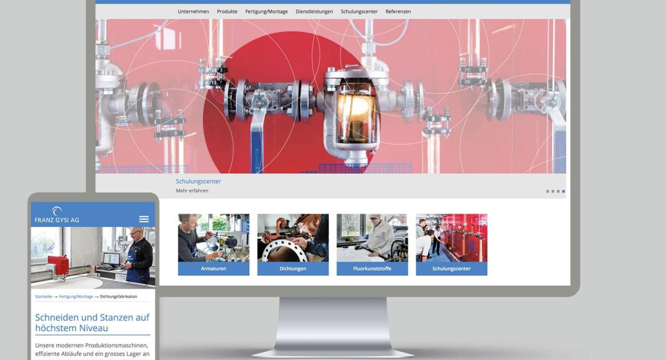 Franz Gysi AG: Redesign Website