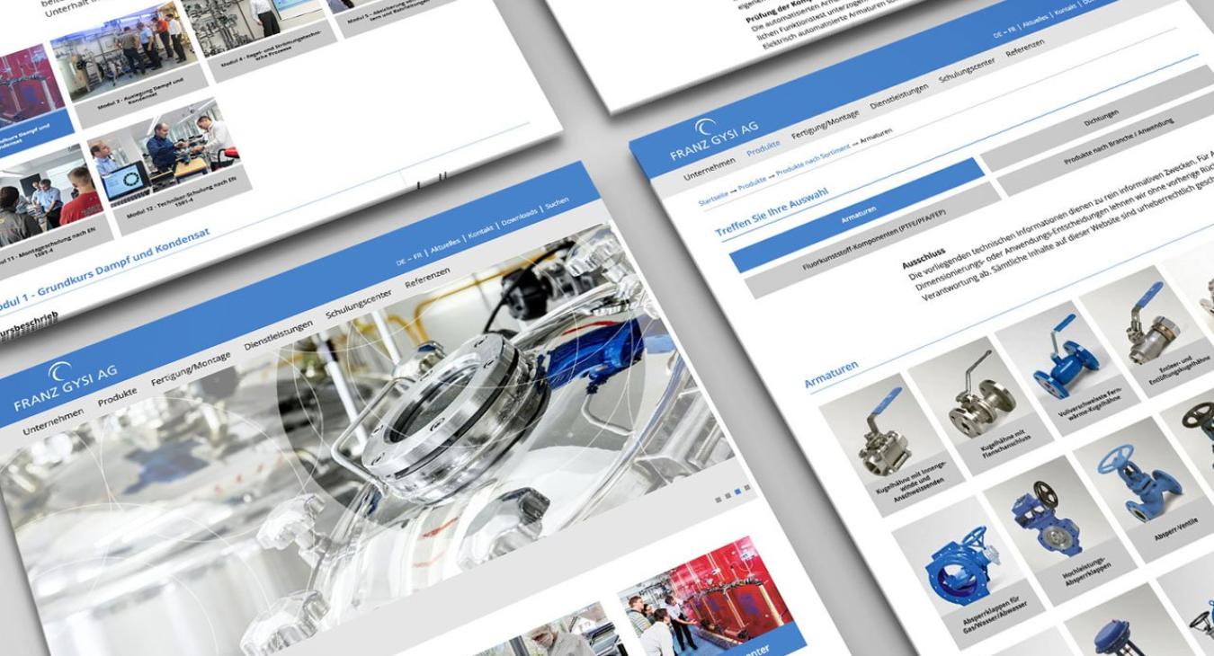 Franz Gysi AG: Redesign Website