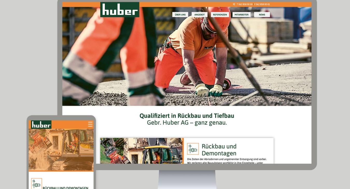 Gebr. Huber AG:  Ein neuer und frischer Auftritt