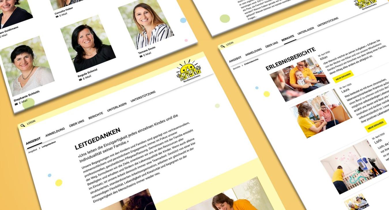 Kinderspitex Nordwestschweiz: Redesign Website