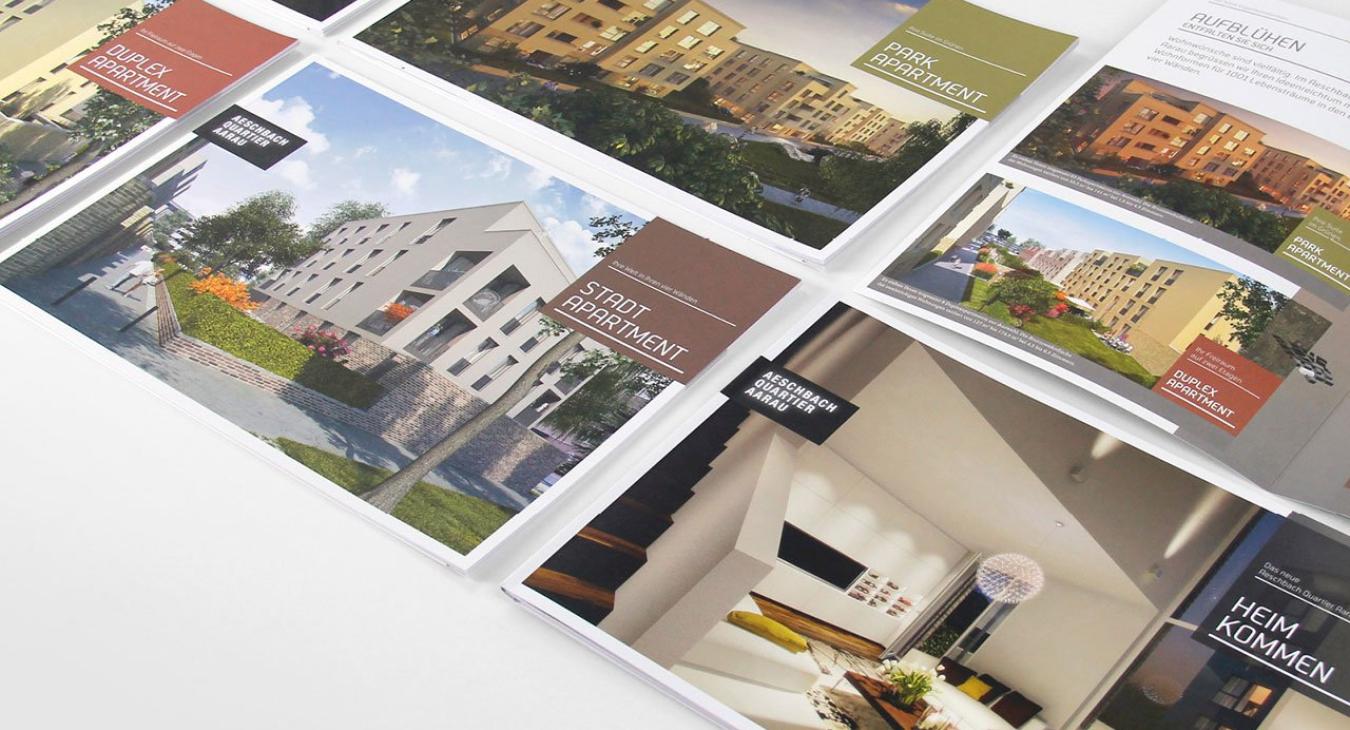 Aeschbachquartier Aarau by Mobimo AG: Corporate Design und Gesamtkommunikation