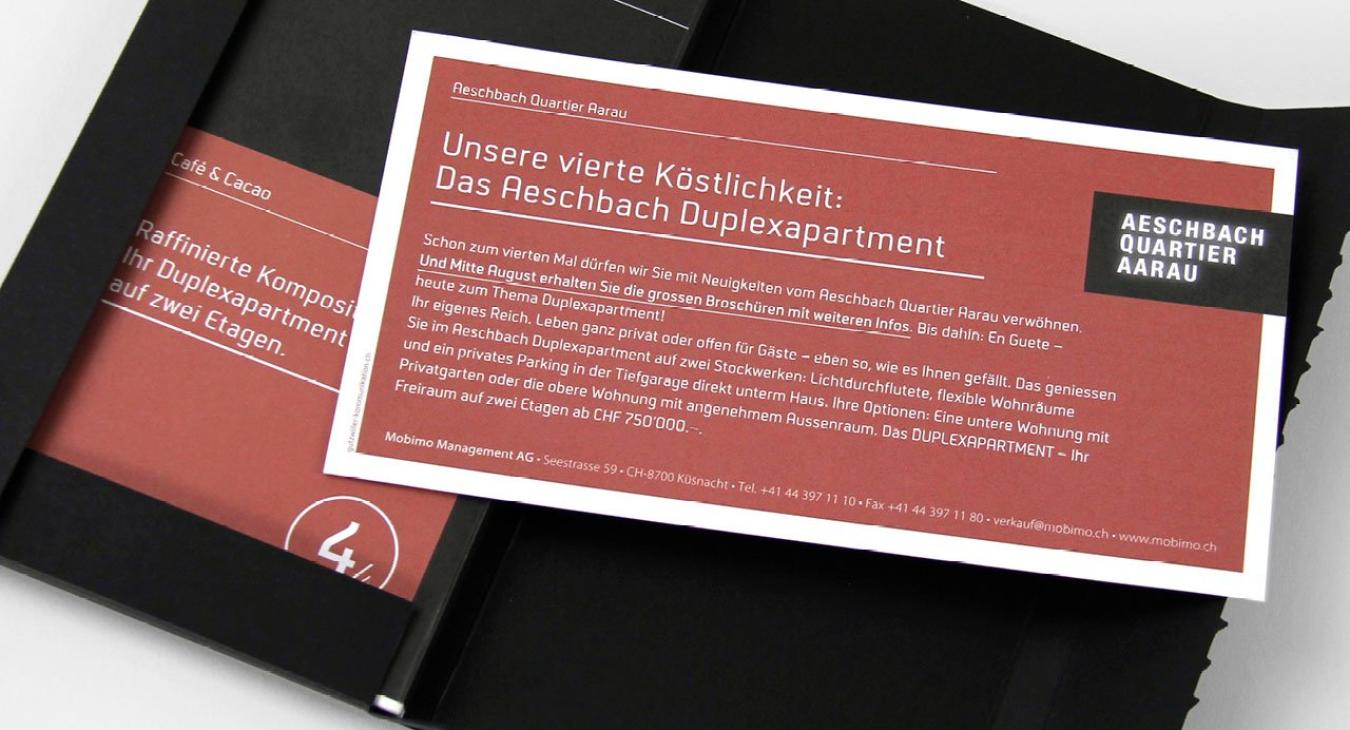 Aeschbachquartier Aarau: Vermarktungskampagne