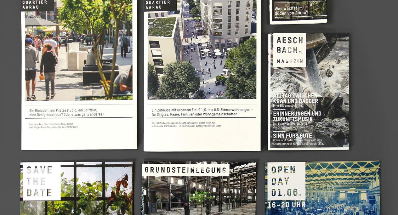 Aeschbachquartier Aarau: Vermarktungskampagne