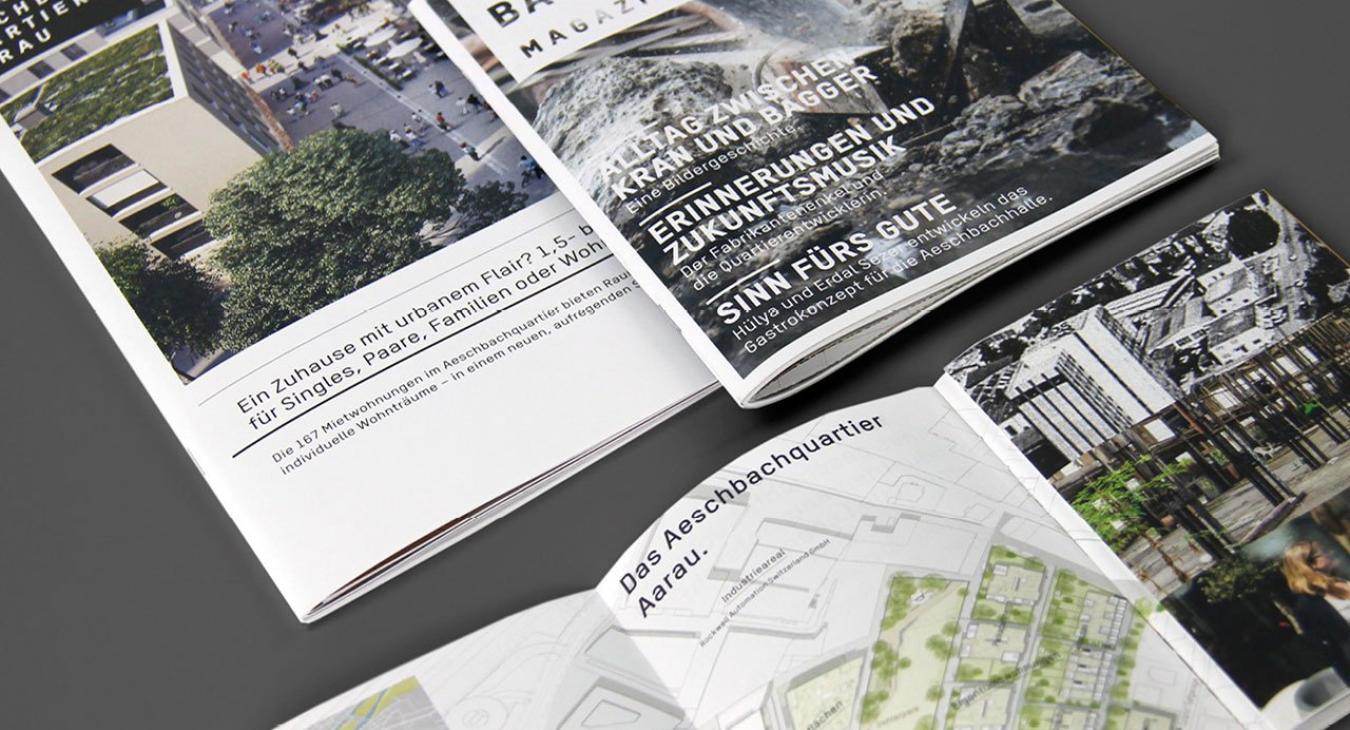 Aeschbachquartier Aarau by Mobimo AG: Printprodukte