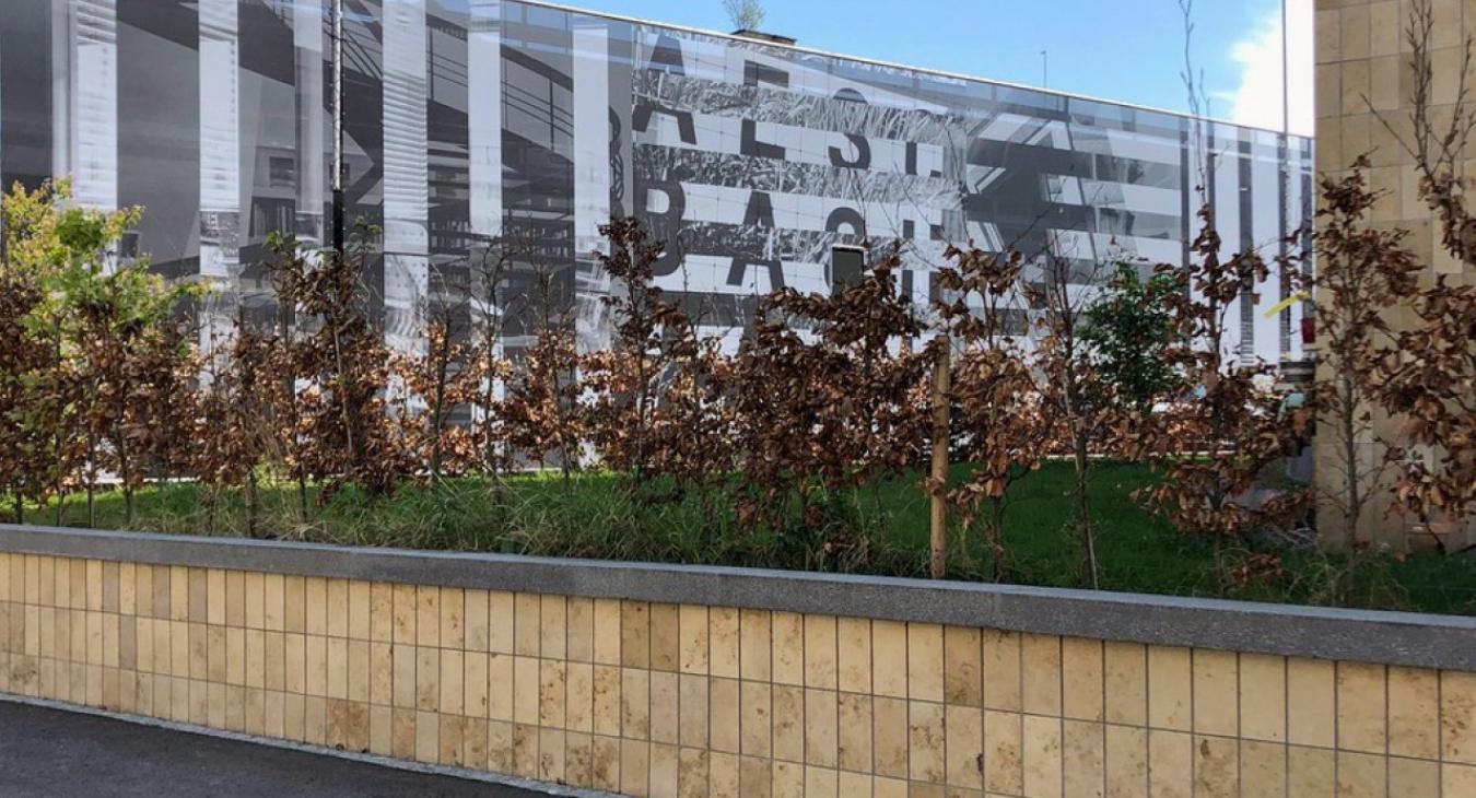 Aeschbachquartier Aarau: Parkhauswand