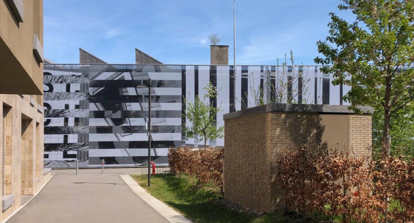 Aeschbachquartier Aarau: Parkhauswand