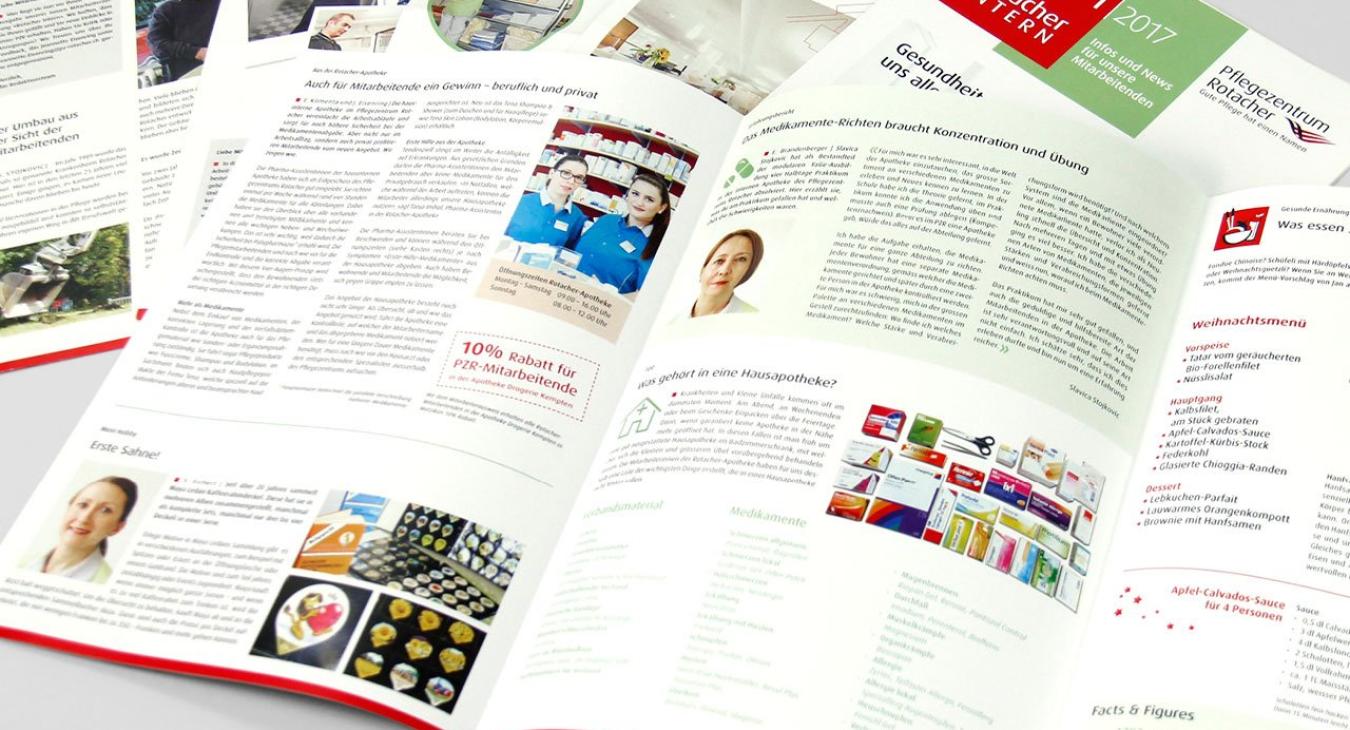 Pflegezentrum Rotacher: Mitarbeiter- und Kundenmagazin