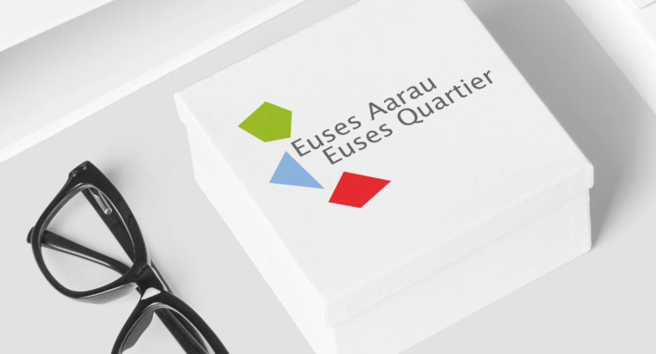Stadt Aarau: Logo Euses Aarau – Euses Quartier
