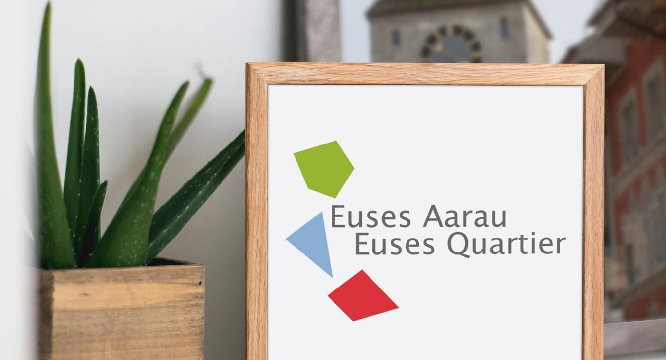 Stadt Aarau: Logo Euses Aarau – Euses Quartier