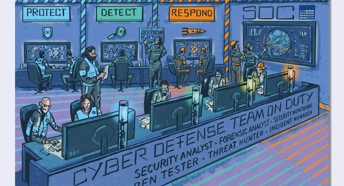 terreActive AG: Illustration Security Operation Center