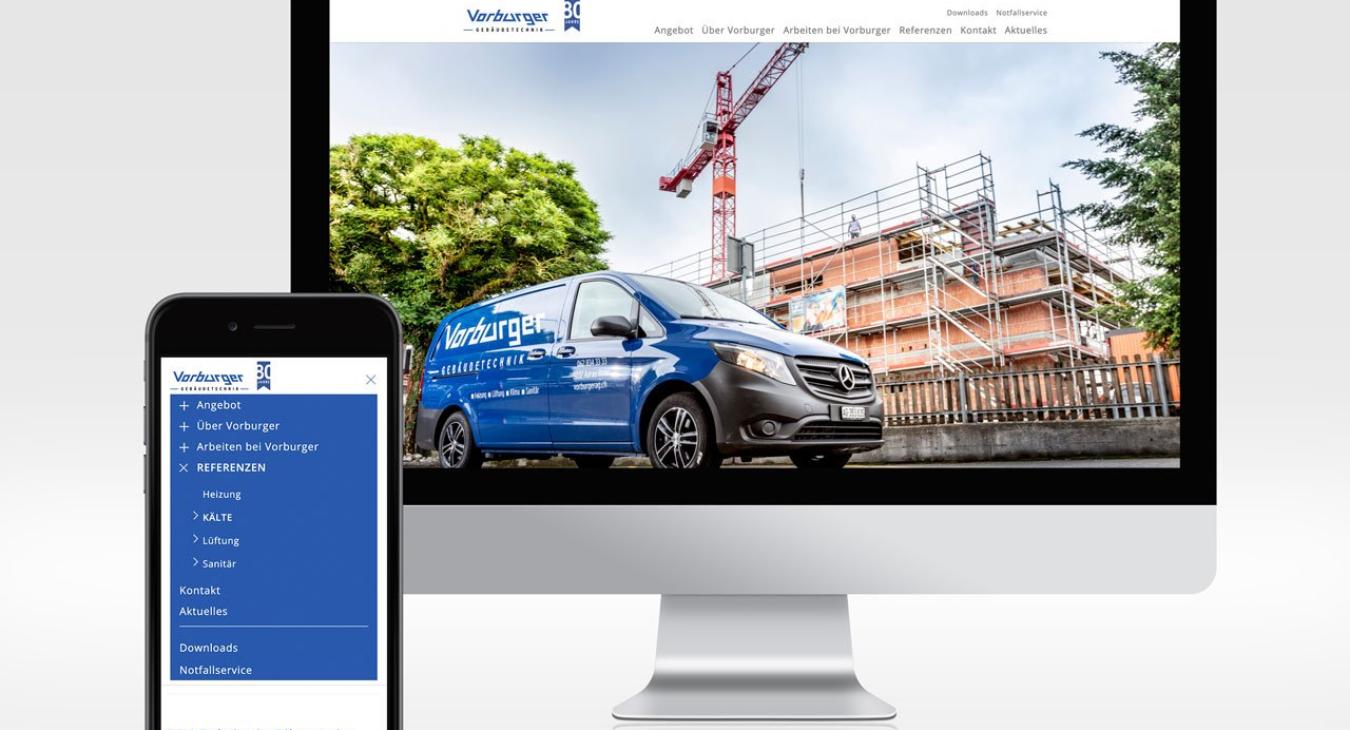 Vorburger AG: Redesign Website