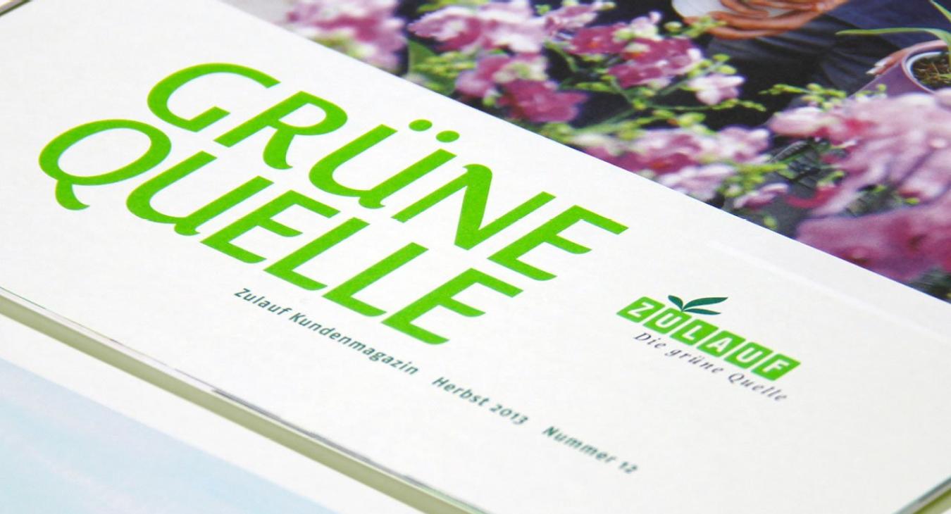 Zulauf AG: Kundenmagazin «Grüne Quelle»