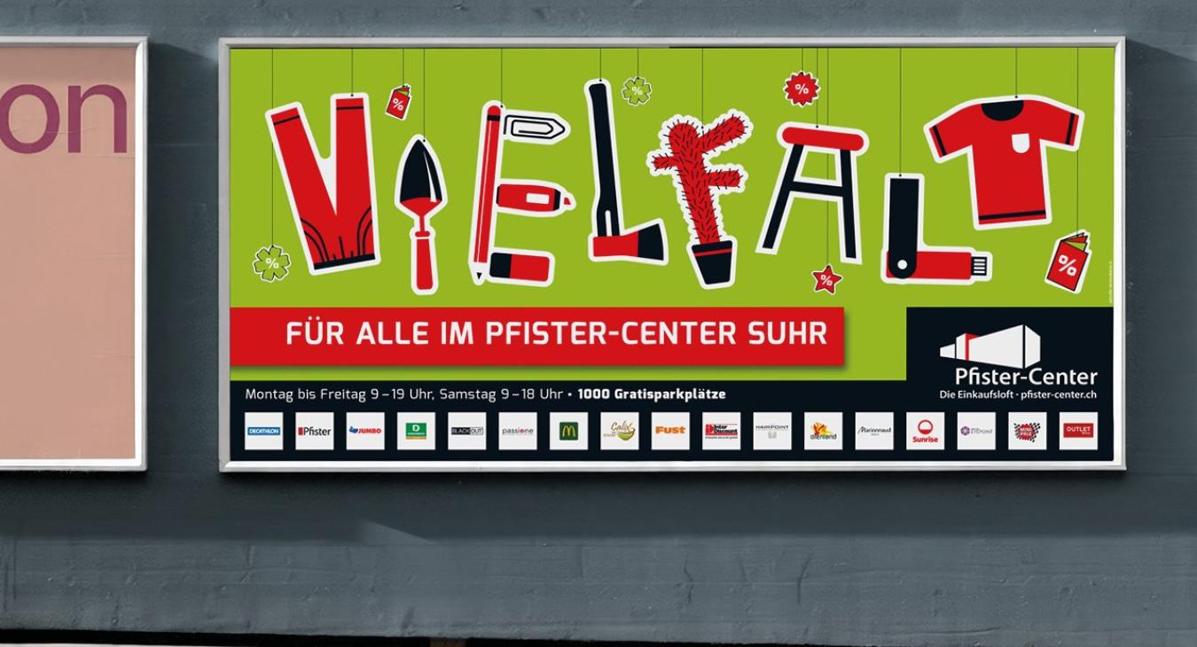 Pfister-Center Suhr - Plakatkampagne