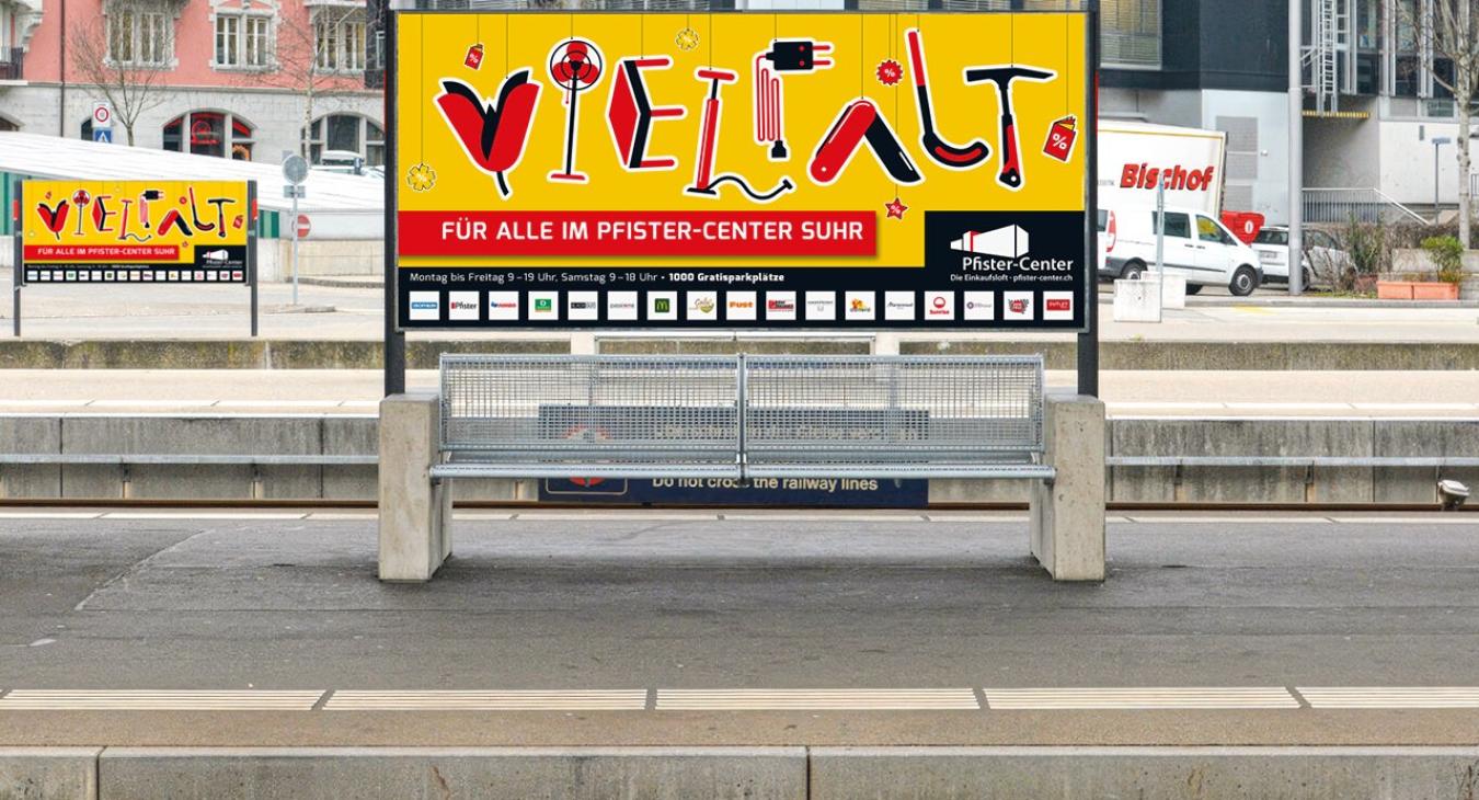 Pfister-Center Suhr - Plakatkampagne