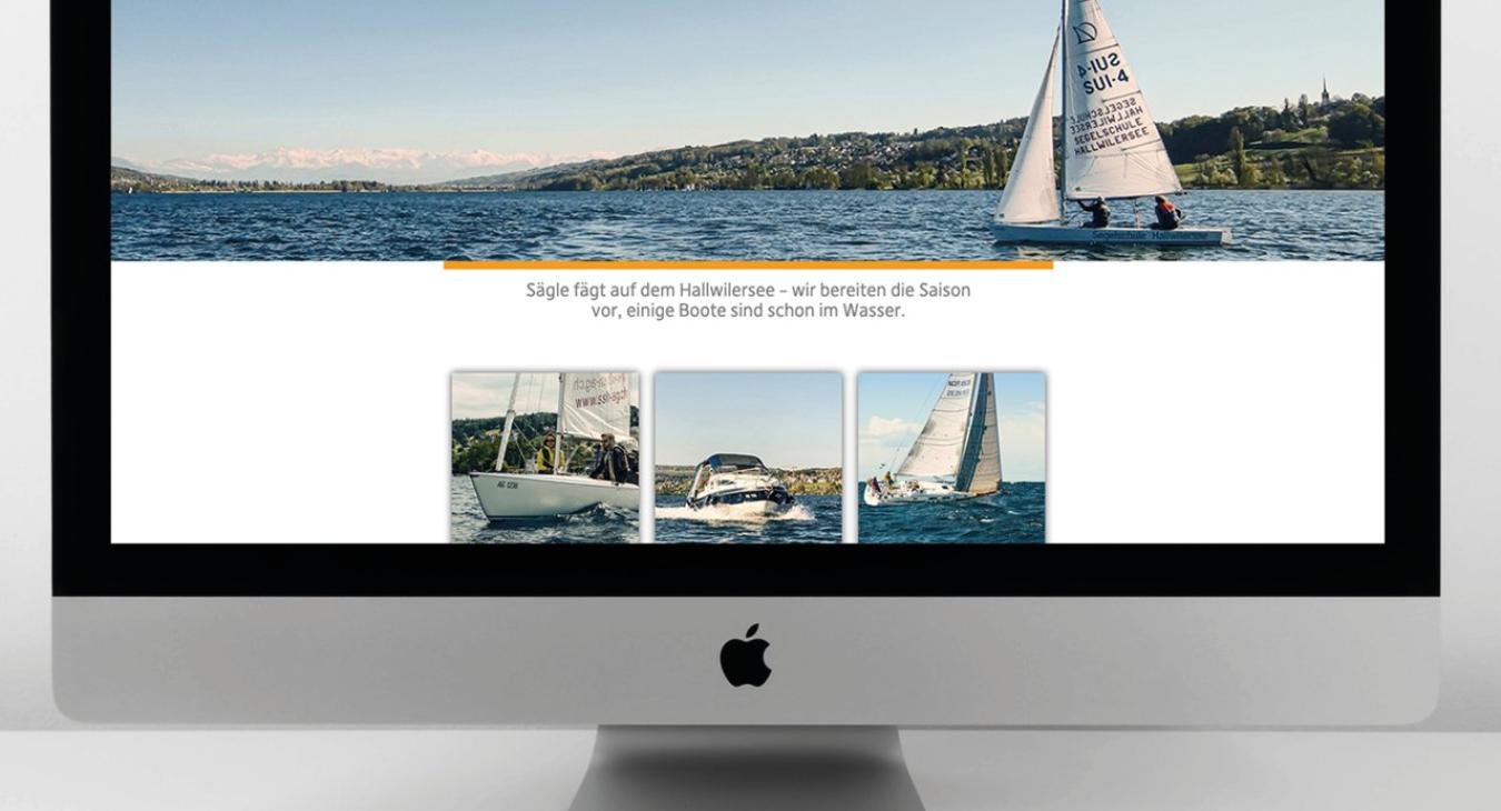 Segelschule Hallwilersee: Redesign Website