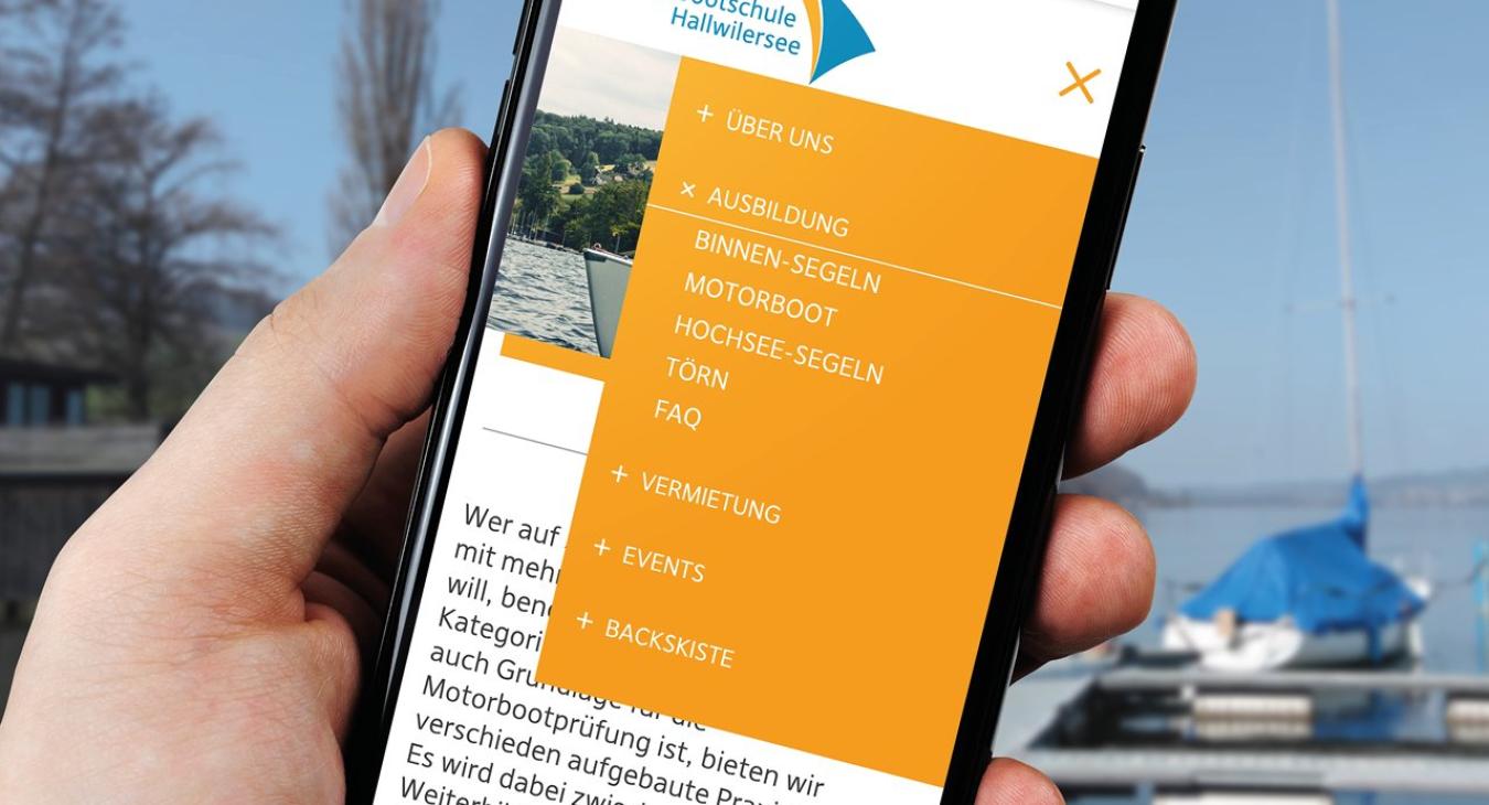 Segelschule Hallwilersee: Redesign Website