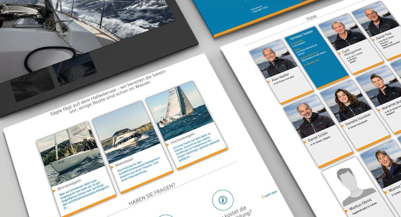 Segelschule Hallwilersee: Redesign Website