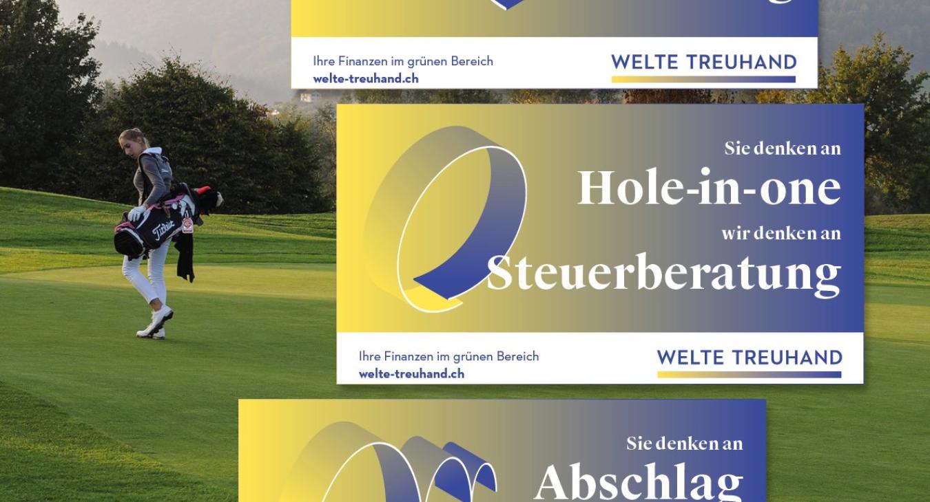 Welte Treuhand AG: Auftritt Golfplatz