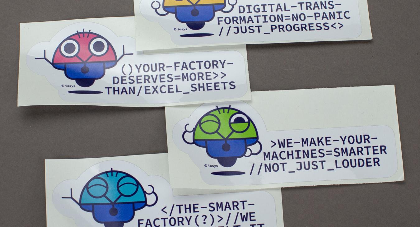 iosys GmbH - Brand-Maskottchen (als Stickers)