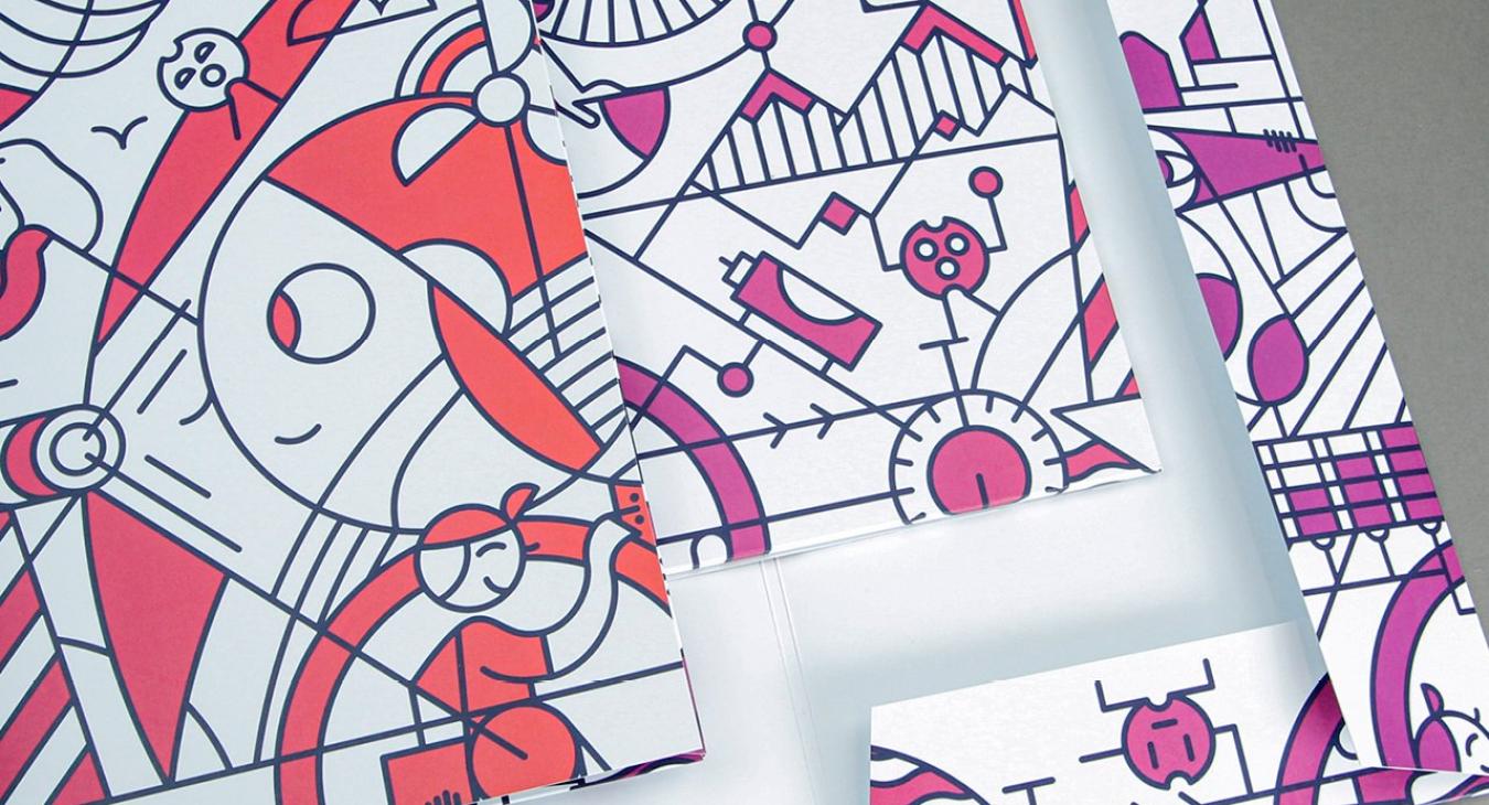 Partner Ingenieure AG - Wandbild aus Energie